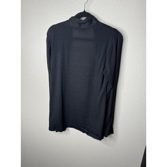 JKLA Women's Black Cardigan size 1‎ X long sleeve sweater polyester - Picture 7 of 7